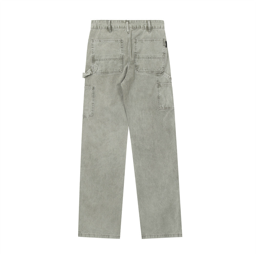 American Retro Denim Trousers For Men