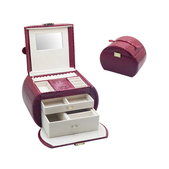 Leather Jewelry Storage Drawer High-end Jewelry Box