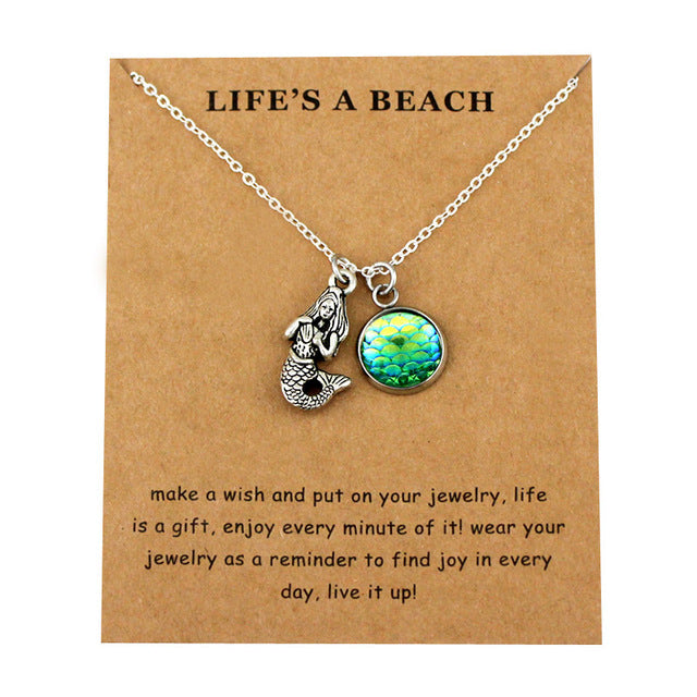 Starfish Shell Turtle Fish Shark Necklaces Women Men Beach