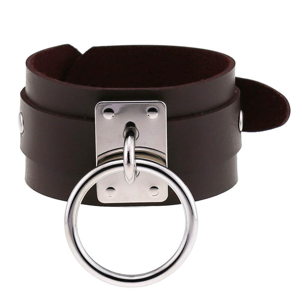 Personality Gothic Hip-hop Bracelet European Punk Men Leather Bracelet Women