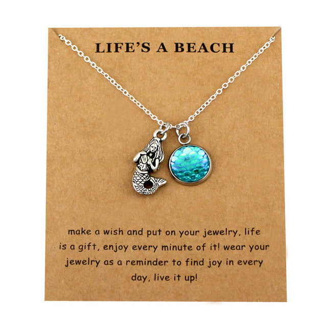 Starfish Shell Turtle Fish Shark Necklaces Women Men Beach