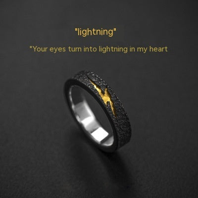 Lightning Ring Men & Women Trendy Personalized Hip Hop Dark Style