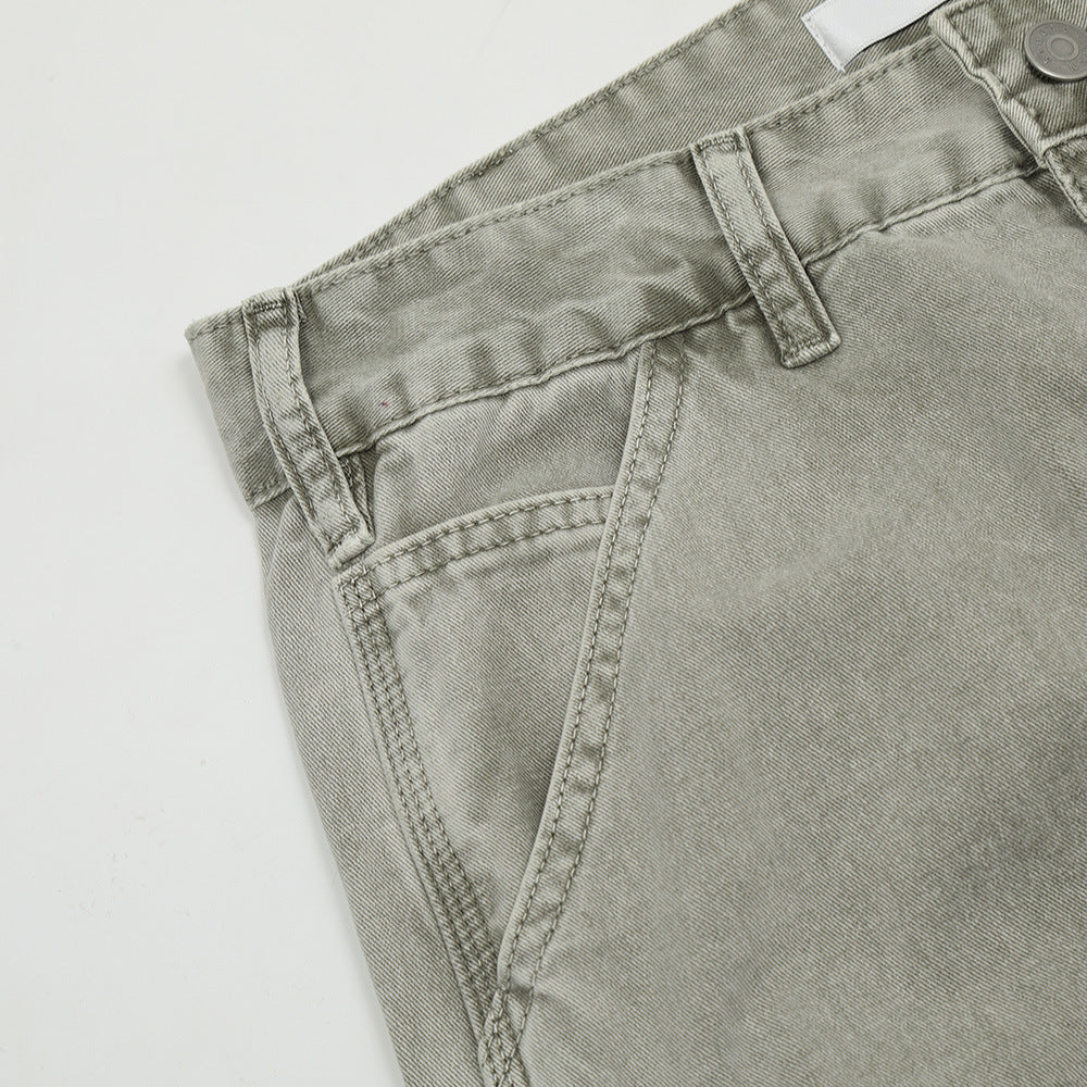 American Retro Denim Trousers For Men