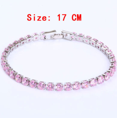 Cubic Zirconia Tennis Bracelets Iced Out Chain Crystal Bracelet Women Men Gold Bracelet Jewelry