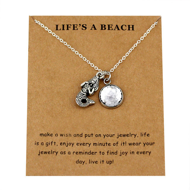 Starfish Shell Turtle Fish Shark Necklaces Women Men Beach