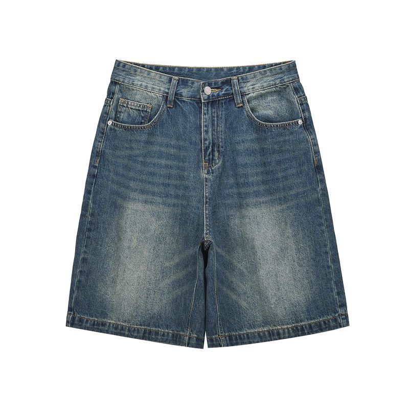 American Style Retro Washed Loose All-match Casual Denim Shorts