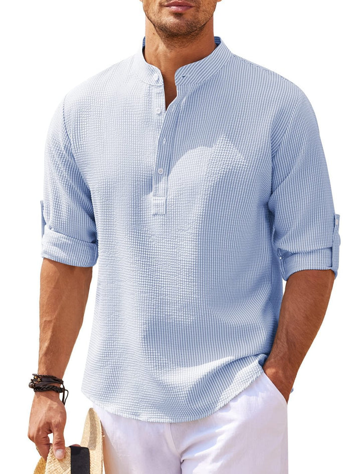 Men's Casual Shirt Top European And American