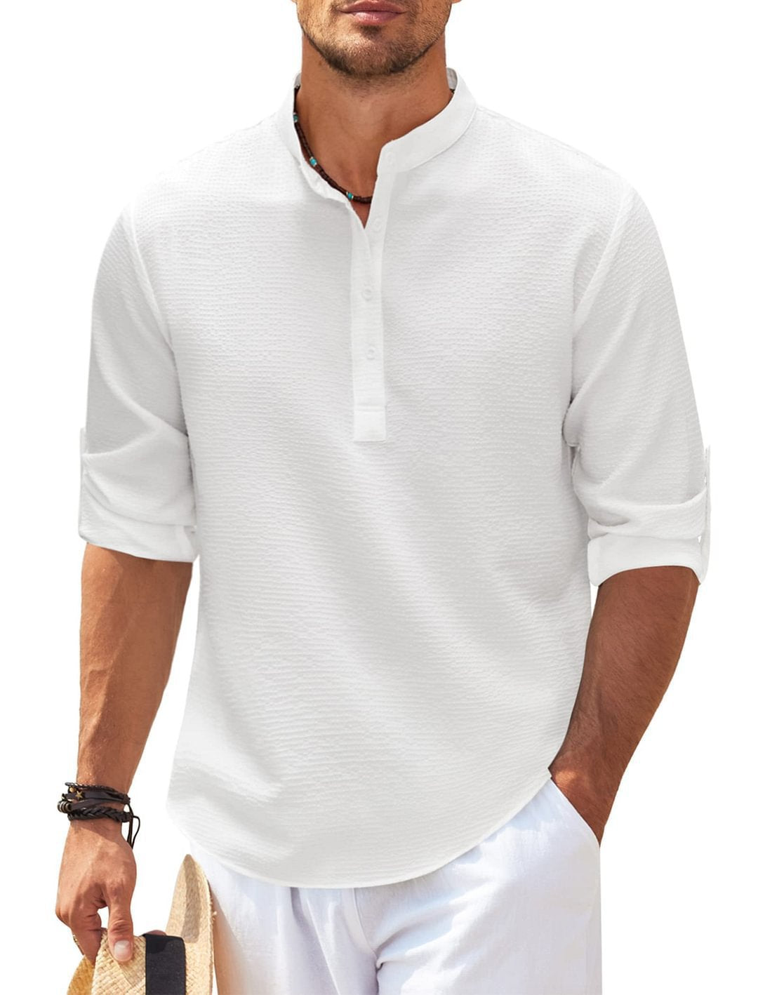 Men's Casual Shirt Top European And American