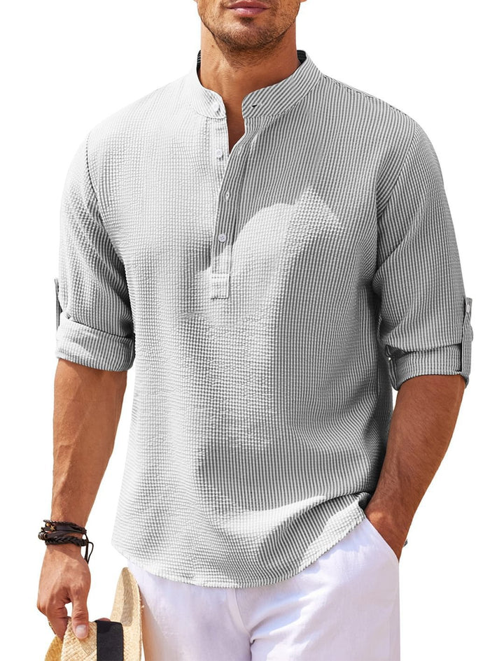 Men's Casual Shirt Top European And American