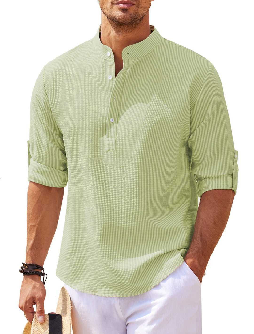 Men's Casual Shirt Top European And American