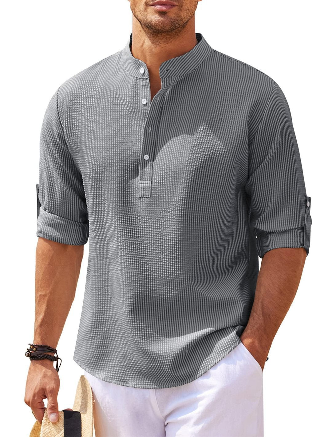 Men's Casual Shirt Top European And American