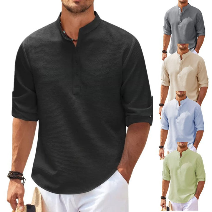 Men's Casual Shirt Top European And American