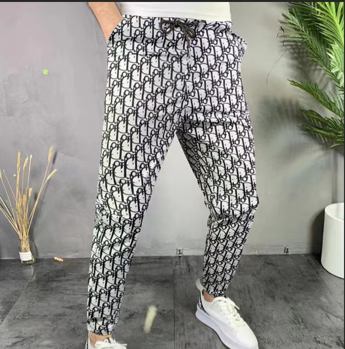 Men's Fashion Plaid Print Trousers For Men