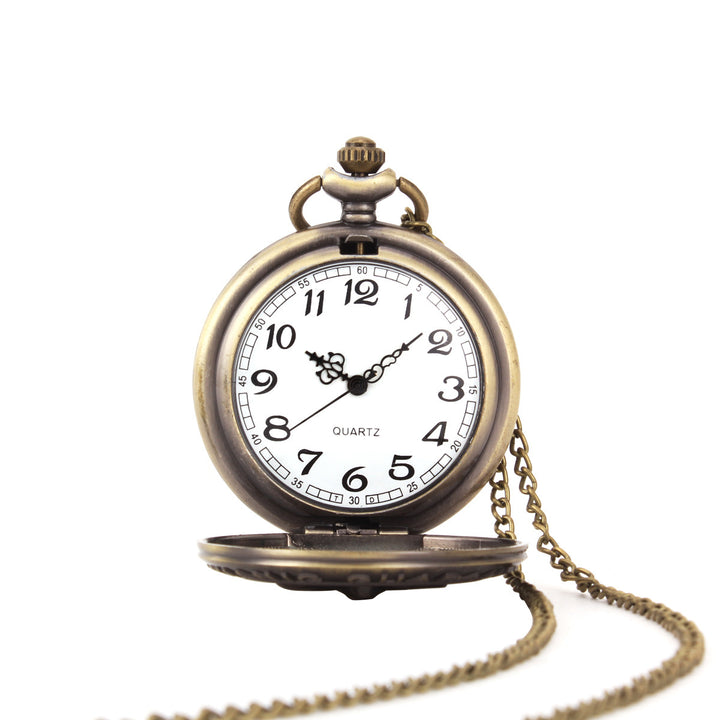 Big Pocket Watch Necklace Quartz Pocket Watch Men Women Lanyard Watch